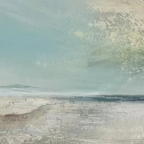 Handmade Oil Painting Canvas Wall Art Decoration Abstract Seascape Painting Beach Ocean for Home Decor Rolled Frameless Unstretched Painting