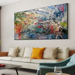 Handmade Oil Painting Canvas Wall Art Decoration Modern Abstract for Home Decor Rolled Frameless Unstretched Painting
