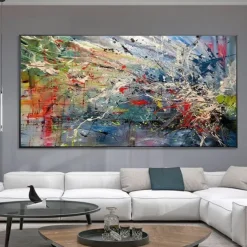 Handmade Oil Painting Canvas Wall Art Decoration Modern Abstract for Home Decor Rolled Frameless Unstretched Painting