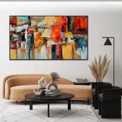 Handmade Oil Painting Canvas Wall Art Decoration Modern Abstract for Home Decor Rolled Frameless Unstretched Painting