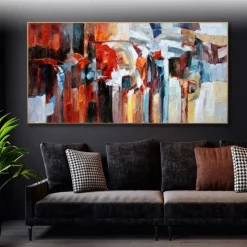 Handmade Oil Painting Canvas Wall Art Decoration Modern Abstract for Home Decor Rolled Frameless Unstretched Painting