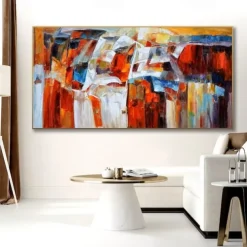 Handmade Oil Painting Canvas Wall Art Decoration Modern Abstract for Home Decor Rolled Frameless Unstretched Painting