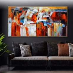 Handmade Oil Painting Canvas Wall Art Decoration Modern Abstract for Home Decor Rolled Frameless Unstretched Painting
