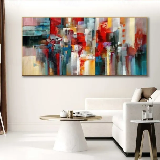 Handmade Oil Painting Canvas Wall Art Decoration Modern Abstract for Home Decor Rolled Frameless Unstretched Painting