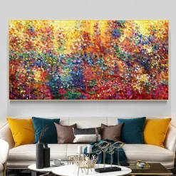 Handmade Oil Painting Canvas Wall Art Decoration Modern Abstract for Home Decor Rolled Frameless Unstretched Painting