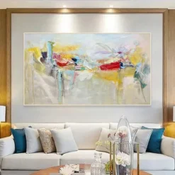 Handmade Oil Painting Canvas Wall Art Decoration Modern Abstract for Home Decor Rolled Frameless Unstretched Painting