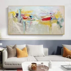 Handmade Oil Painting Canvas Wall Art Decoration Modern Abstract for Home Decor Rolled Frameless Unstretched Painting