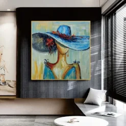 Handmade Woman portrait canvas painting handmade African Women oil painting handmade Wall Art Modern Decor Ideas painting For Your Home And Office Natural And Vibrant Home Wall Decor