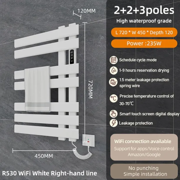 Hangers Safety Boutique / Contemporary Aluminum Bath Organization