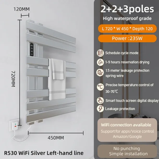 Hangers Safety Boutique / Contemporary Aluminum Bath Organization