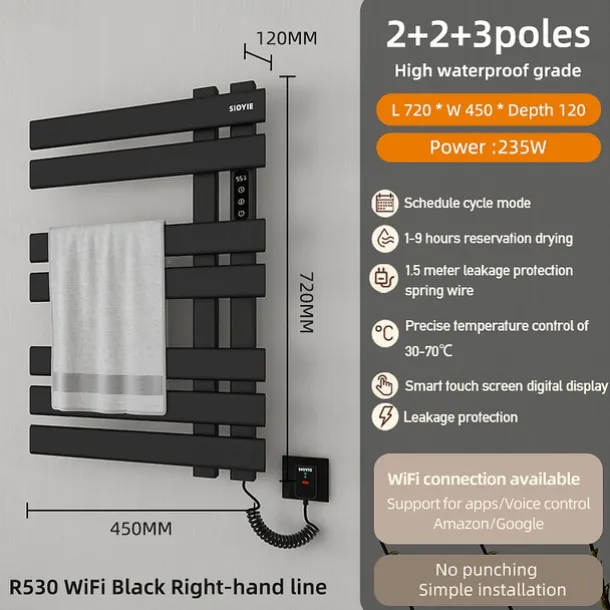 Hangers Safety Boutique / Contemporary Aluminum Bath Organization