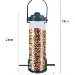 Hanging Bird Feeder Outdoor Hummingbird Food Dispenser for Small Birds Lovebird Macaws Pet Flying Animal Automatic Food Feeding Tool