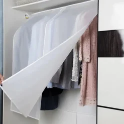 Hanging Garment Dust Cover Translucent Coat Suits Protector Clothes Storage Bag Organizer dust-proof Covers Waterproof