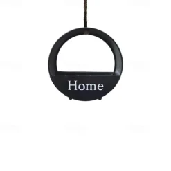 Hanging Iron Bird Feeder, Outdoor Metal Bird Feeding Station for Garden, Yard, Patio, Weather-Resistant Circular Bird Seed Holder