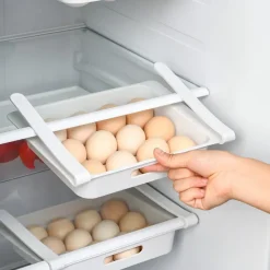 Hanging Kitchen Organizer Refrigerator Egg Fruit Storage Box Drawer Type Food Crisper Kitchen Accessories Fridge Organizer Shelf