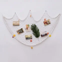 Hanging Ornaments Mediterranean Decorative Fishing Net Thick Line Hemp Rope Shell Net Photography Props Kindergarten Background Wall