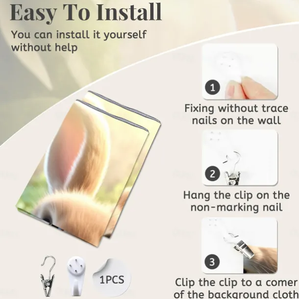 Hanging Tapestry Wall Art Large Tapestry Bunny Animal Mural Decor Photograph Backdrop Blanket Curtain Home Bedroom Living Room Decoration