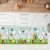 Happy Easter Bunny Area Rug Kitchen Mat Non-Slip Oil Proof Floor Mat Livingroom Rug Indoor Outdoor Mat Bedroom Decor Bathroom Mat Entrance Rug Door Mat