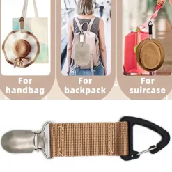 Hat Clip for Traveling Hanging on Bag Handbag Backpack Luggage for Kids Adults Outdoor Travel Beach Accessories