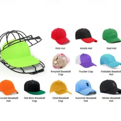 Hat Washers Baseball Hat Cleaners Fit for Adult Kid's Hat Washer Frame Cage Storage Hat Protector Racks for Washing Machine