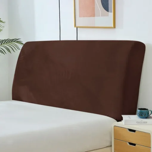 Headboard Covers Slipcover, Stretch Bed Headboard Covers, Small Square Jacquard Dustproof Protector Cover Bed Headboard Cover Queen Size King Twin for Upholstered Headboard