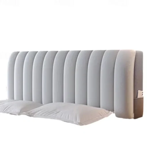 Headboard Covers Slipcover, Stretch Bed Headboard Covers, Small Square Jacquard Dustproof Protector Cover for Upholstered Headboard