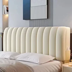 Headboard Covers Slipcover, Stretch Bed Headboard Covers, Small Square Jacquard Dustproof Protector Cover for Upholstered Headboard