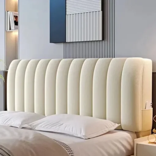 Headboard Covers Slipcover, Stretch Bed Headboard Covers, Small Square Jacquard Dustproof Protector Cover for Upholstered Headboard
