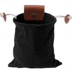 Heavy Duty Canvas Foraging Waist Bag - Portable Outdoor Gathering Pouch with Adjustable Belt