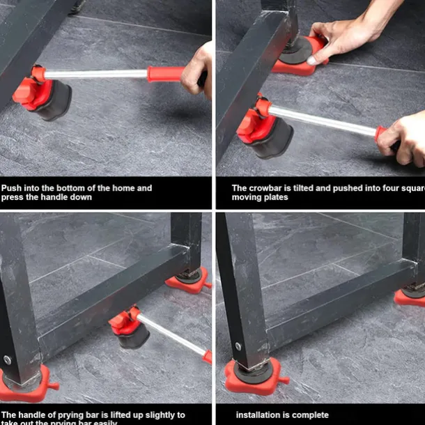 Heavy Duty Furniture Lifter 4 Appliance Roller Sliders with 330lbs Load Capacity Wheels Furniture Lift Mover Tool Set - Furniture Movers with Wheels Heavy Furniture Moving Sliders Appliance Rollers