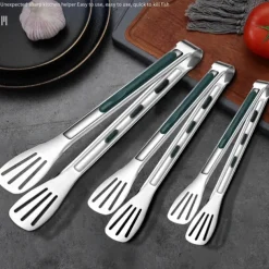 Heavy Duty Stainless Steel Food BBQ Clip - Durable Outdoor Grilling Tongs for Grilling Large Cuts of Meat