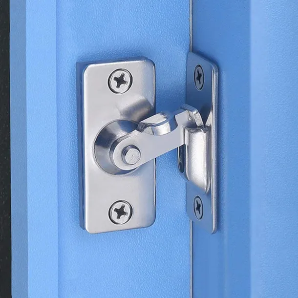 Heavy-Duty 304 Stainless Steel Door Lock Latch, 90 Degree Buckle flip Latch Right Angle Door Latch Lock Lever Latch Heavy Duty Safety Door Lock