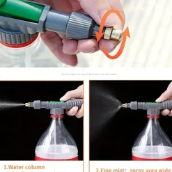 High Pressure Manual Sprayer Pump - Metal & Plastic, No Electricity Needed, Adjustable Nozzle for Mosquito Control, Gardening & Pest Management, Durable & Easy to Use