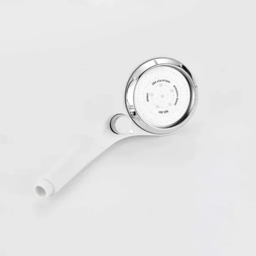 High Pressure Shower Head with Stop Button Water Pressure Adjustable Exquisite Spray Saving Large Panel ABS Shower Spray Nozzle Handhold Shower head Water Saving Stepless Adjustable Button Rotating