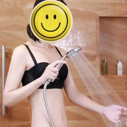 High Pressurized Nozzle Sprayer Shower Head Water Saving Rainfall with ABS Chrome Bathroom Shower Head Bathroom Accessories