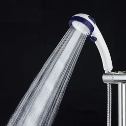 High Quality 1PC High Pressure 3 Modes Shower Head with Stop Button Adjustable Water Saving Showerhead For Home Hotel Bathroom