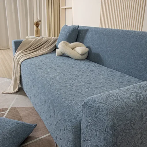 High Quality Small Leaf Sofa Cover Soft and Durable Fabric with Elegant Leaf Pattern Perfect for Living Room Decor Comfortable and Protective Slipcover Easy to Install and Machine Washable