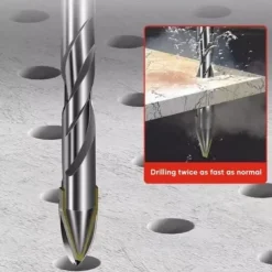 High-Strength Eccentric Twist Drill Bit Set - High-Speed Steel for Wood, Plastic, and Metal - Versatile and Durable Threading Tool - 6mm, 8mm, 10mm, 12mm Sizes Available