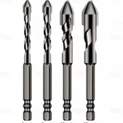 High-Strength Eccentric Twist Drill Bit Set - High-Speed Steel for Wood, Plastic, and Metal - Versatile and Durable Threading Tool - 6mm, 8mm, 10mm, 12mm Sizes Available