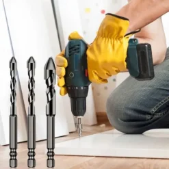 High-Strength Eccentric Twist Drill Bit Set - High-Speed Steel for Wood, Plastic, and Metal - Versatile and Durable Threading Tool - 6mm, 8mm, 10mm, 12mm Sizes Available