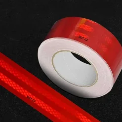 High-Visibility DOT-C2 Reflective Tape - 1pc Heavy-Duty Waterproof Safety Warning Sticker for Night Visibility and Hazard Caution Ideal for Trailers, Trucks, Bicycles, Outdoor Use