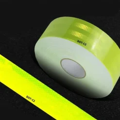 High-Visibility DOT-C2 Reflective Tape - 1pc Heavy-Duty Waterproof Safety Warning Sticker for Night Visibility and Hazard Caution Ideal for Trailers, Trucks, Bicycles, Outdoor Use