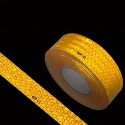 High-Visibility DOT-C2 Reflective Tape - 1pc Heavy-Duty Waterproof Safety Warning Sticker for Night Visibility and Hazard Caution Ideal for Trailers, Trucks, Bicycles, Outdoor Use