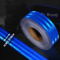 High-Visibility DOT-C2 Reflective Tape - 1pc Heavy-Duty Waterproof Safety Warning Sticker for Night Visibility and Hazard Caution Ideal for Trailers, Trucks, Bicycles, Outdoor Use