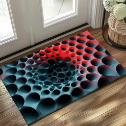 Honeycomb Vortex Doormat Floor Mats Washable Rugs Kitchen Mat Non-Slip Oil Proof Rug Indoor Outdoor Mat Bedroom Decor Bathroom Mat Entrance Rug