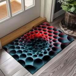 Honeycomb Vortex Doormat Floor Mats Washable Rugs Kitchen Mat Non-Slip Oil Proof Rug Indoor Outdoor Mat Bedroom Decor Bathroom Mat Entrance Rug