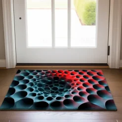 Honeycomb Vortex Doormat Floor Mats Washable Rugs Kitchen Mat Non-Slip Oil Proof Rug Indoor Outdoor Mat Bedroom Decor Bathroom Mat Entrance Rug