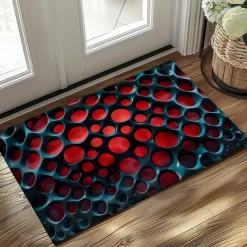 Honeycomb Vortex Doormat Floor Mats Washable Rugs Kitchen Mat Non-Slip Oil Proof Rug Indoor Outdoor Mat Bedroom Decor Bathroom Mat Entrance Rug