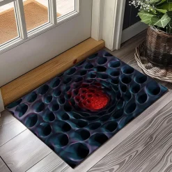 Honeycomb Vortex Doormat Floor Mats Washable Rugs Kitchen Mat Non-Slip Oil Proof Rug Indoor Outdoor Mat Bedroom Decor Bathroom Mat Entrance Rug