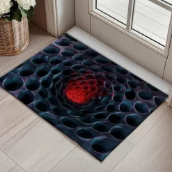 Honeycomb Vortex Doormat Floor Mats Washable Rugs Kitchen Mat Non-Slip Oil Proof Rug Indoor Outdoor Mat Bedroom Decor Bathroom Mat Entrance Rug